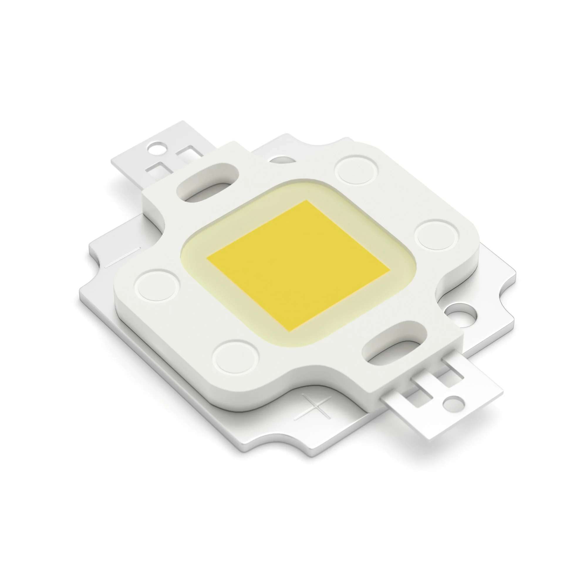 Мощный светодиод ARPL-8W-BCA-2020-PW (VF12V, 700mA) 018448 - Мощный светодиод типа COB, размер 18.4х20 мм. Чипы USA Bridgelux 23x45mil. Цвет свечения белый (6000-6500 К). Угол излучения 120°. Световой поток 800-900 лм при If=700 мА, P=8 Вт. VF=12-13.6 В. 