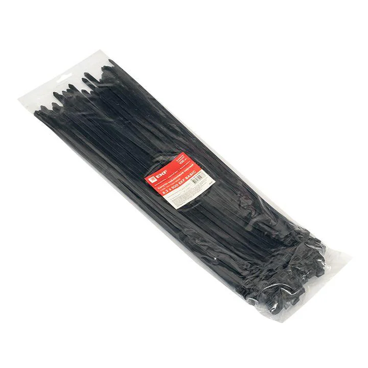 Хомут нейлоновый черный (8,2х500) (100шт.) Basic plc-cb-8.2x500