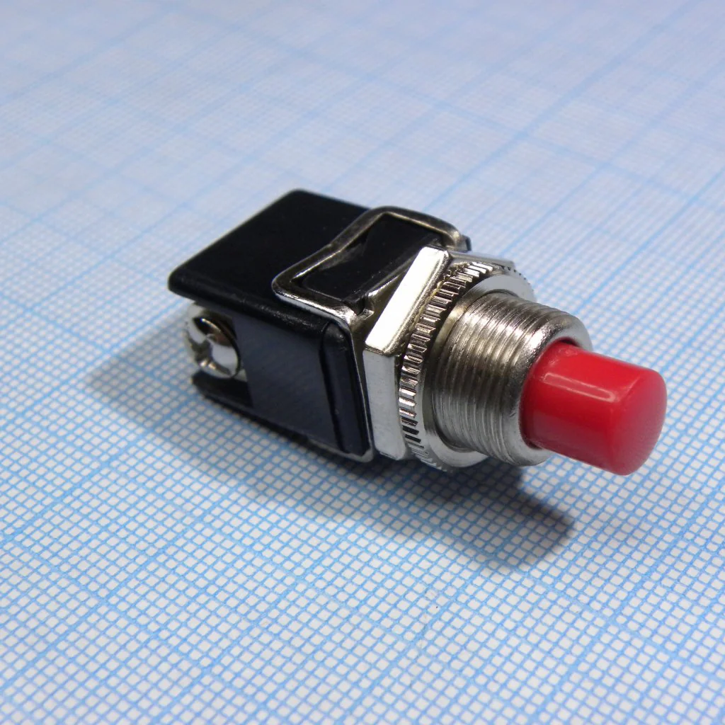 PSW-4010B RED (красн) - Переключатель кнопочный на панель