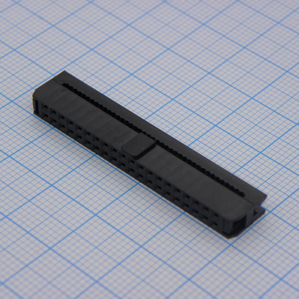 DS1017-40MA2B - IDC разъем, розетка на плоский шлейф 40pin(2x20), шаг 2.00мм