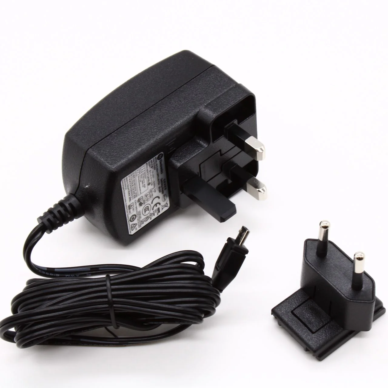 Raspberry Pi 3 Power Supply - Блок питания для Raspberry Pi 3, выход micro USB, 5.1В 2.5А 13Вт, кабель 1.5м, цвет черный, вилка - UK, EU (T6143DV)