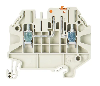 Клемма WT2.5 TKM P 58.503.2355.0 - Клемма с ножевым размыкателем с тестовыми гнездами, тип фиксации провода: винтовой, номинальное сечение: 2,5 мм кв., 20A, 500V, ширина: 5 мм, цвет: серый, тип монтажа: DIN 35