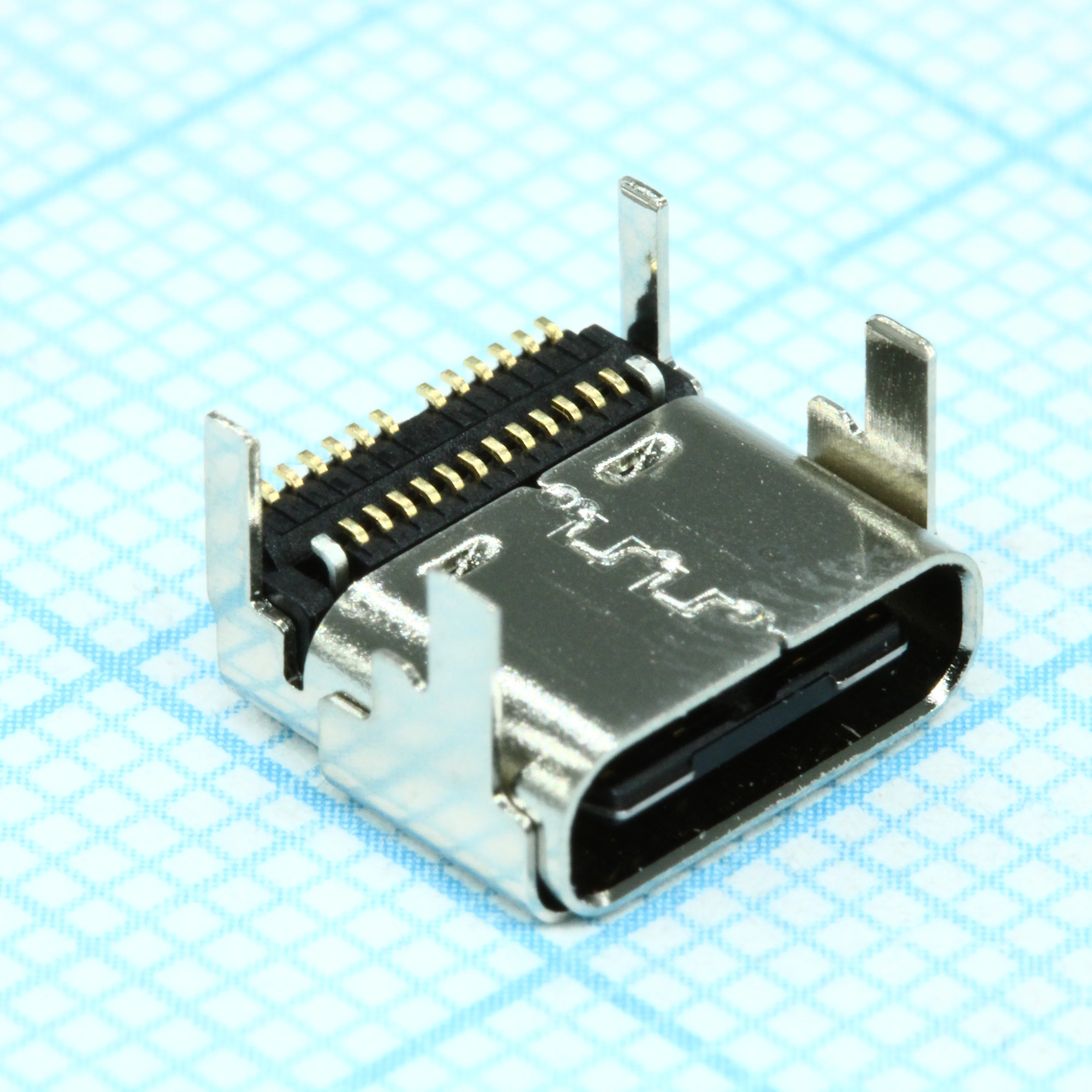 2012670005 - Разъем USB экранированный тип C, угловой для поверхностного монтажа