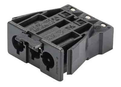 Разъем GESIS GST18i3F S2 REV SW - Вилочный разъем в панель, 3 полюса, пружинная фиксация, толщина панели 1,5-2,5 мм номинальное напряжение: 250V, номинальный ток: 20A, цвет: черный, серия gesis GST18i3