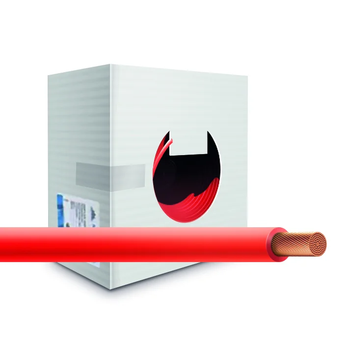 Провод монтажный cabH07V-K-1x2.5-b100-red - UNIFLEX. Провод монтажный H07V-K 450/750В 1x2.5мм2 Cu5 DIN VDE 0281, красная ПВХ изоляция (100м.)
