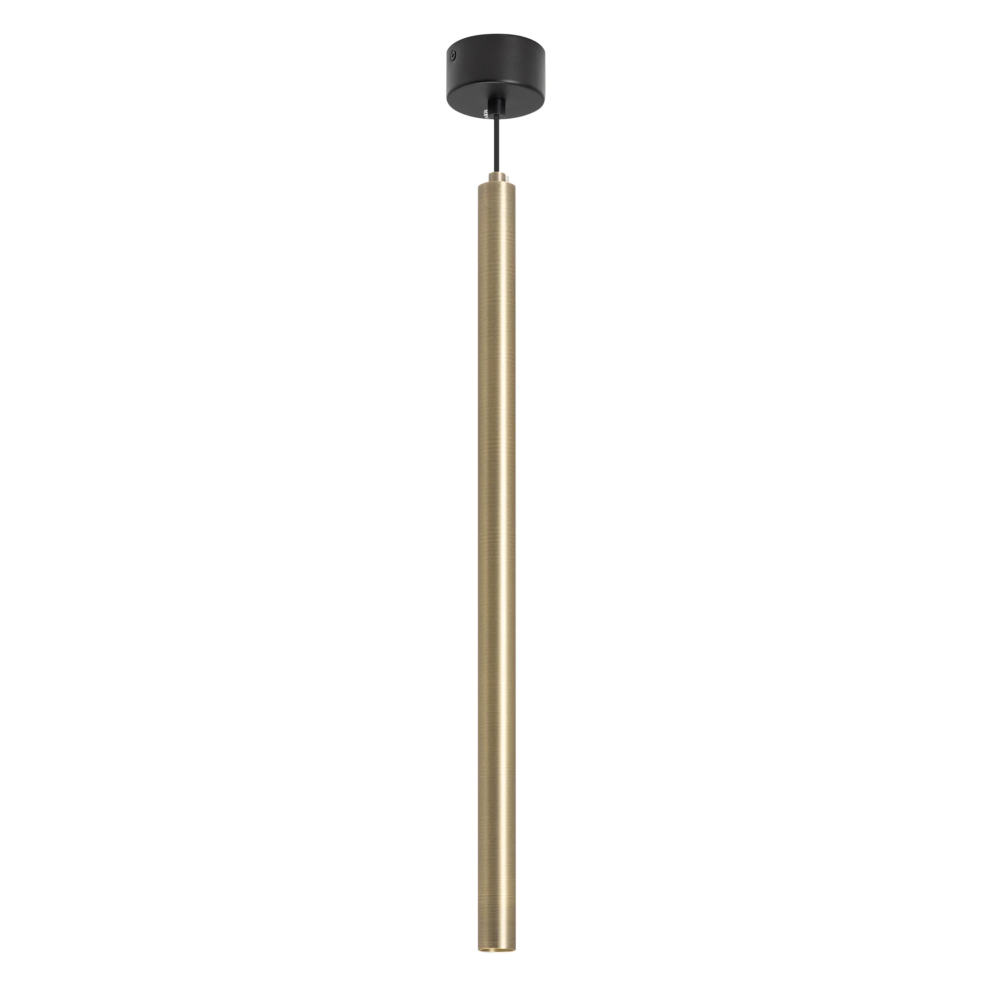 Светильник SP-PIPE-HANG-L600-R30-9W Warm3000 (BR, 24 deg, 230V) 038646 - Подвесной светильник. Мощность 9 Вт, св. поток 561 лм, 64 лм/Вт, теплый 3000 K, CRI>90, угол 24°, напряжение питания 230 В. Бронзовый круглый корпус из алюминия, рассеиватель PC, сте