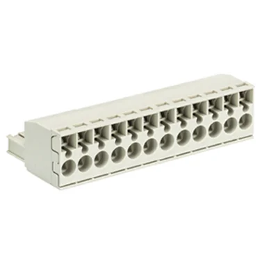 Розетка Wiecon 8113 BFK /12 TOP K OB - Розеточный разъем, угловой, на кабель, шаг 5 мм, 12 полюсов, номинальное сечение: 2,5 мм кв., пружинная фиксация провода, 400V, 12А, без маркировки, цвет: серый, серия 8113 BFK