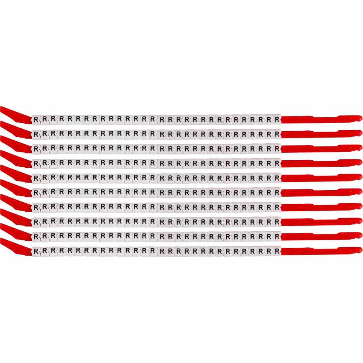 brd313127 - SCN-10-R клипсы, легенда "R", нейлон, для провода диаметром 2.8-3.4мм, 300 шт. в упак.