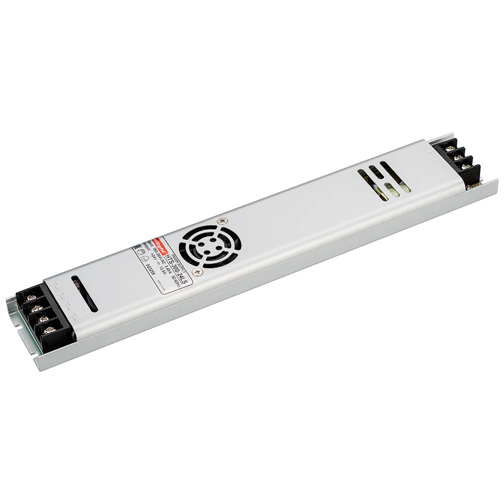 Блок питания HTS-300-24-LS (24V, 12.5A, 300W) 023259 - Источник напряжения с гальванической развязкой для светодиодных изделий. Входное напряжение 180-264 VAC. Выходные параметры: 24 В, 12.5 А, 300 Вт. Встроенный PFC >0.5. Негерметичный алюминиевый сетчат
