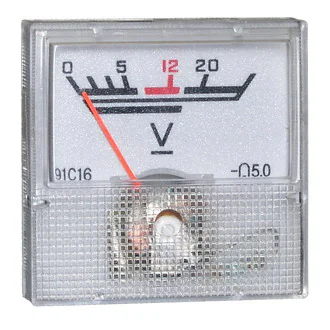Вольтметр   20В   (40Х40) - Измерительная головка DCV 20V, класс точности 5