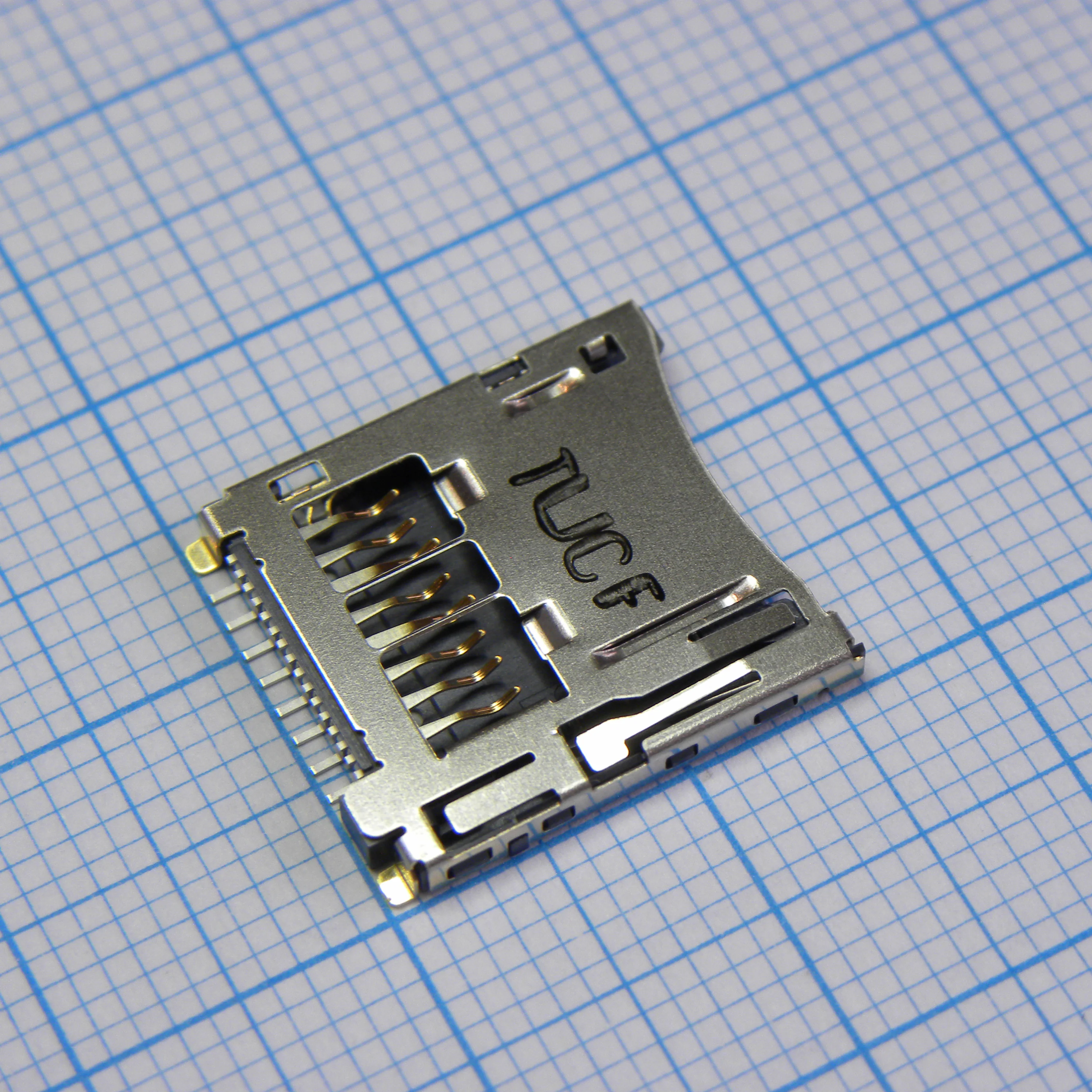5027740891 - Гнездо памяти, Серия 502774, Micro SD, 8 контакт(-ов), Медный Сплав, Контакты с Покрытием из Золота