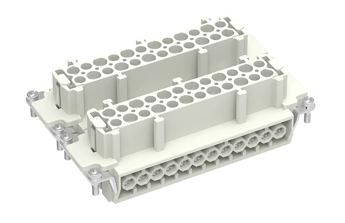 Розеточная контактная вставка SE-048-F - Розеточная контактная вставка, винтовая фиксация, 48 полюсов + PE, типоразмер 48B, 500V, 16A, сечение обслуживаемых проводников 0,14-2,5 мм кв,, тип покрытия контактов: серебро