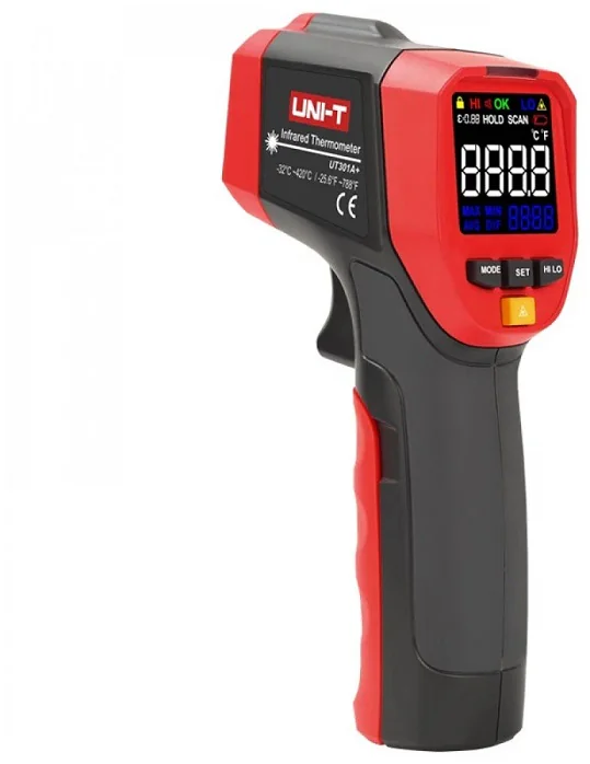 UT301A+ - Дистанционный измеритель температуры-пирометр, -32°...+420°С