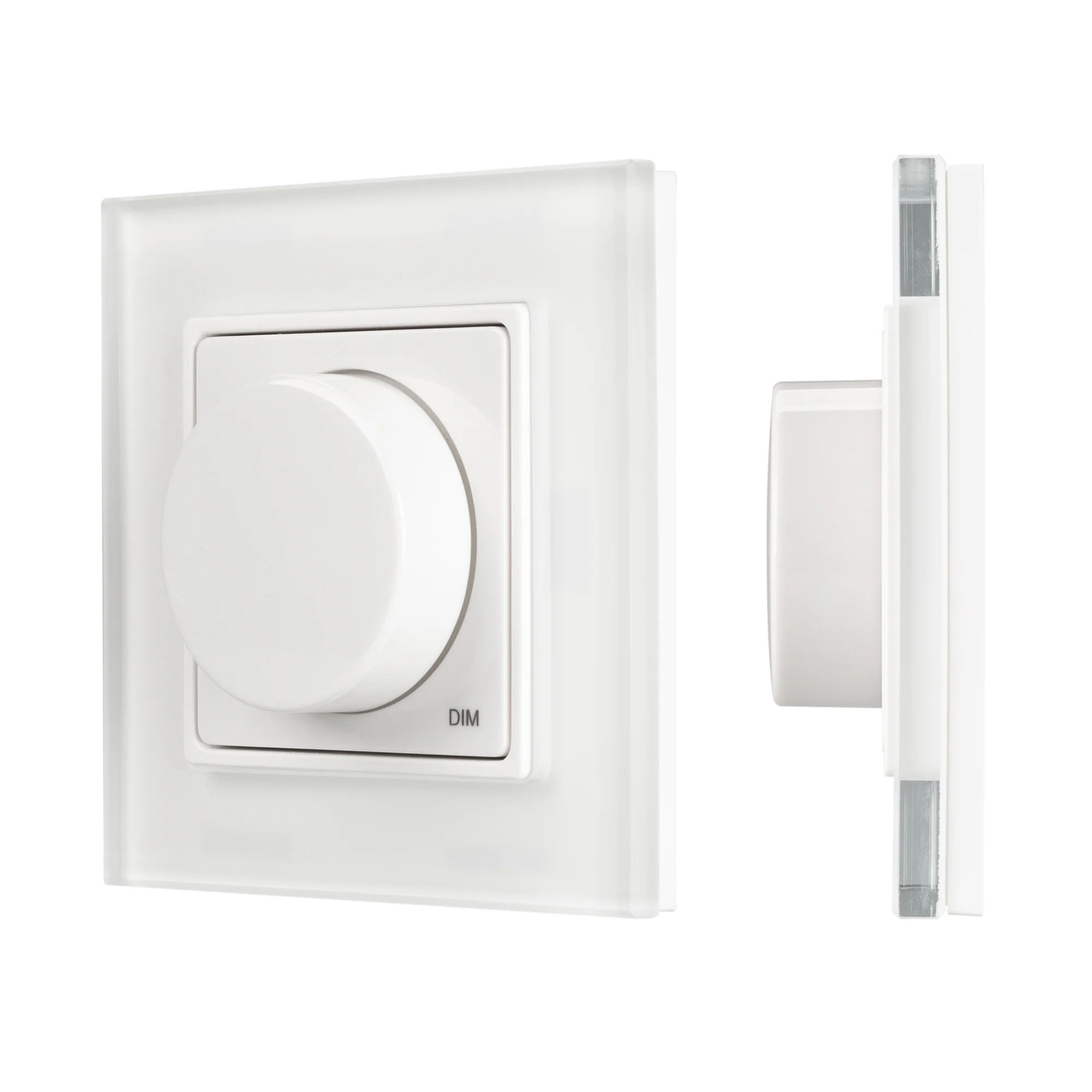 Панель SMART-P10-DIM-G-SUF (3V, Rotary, 2.4G) 032945 - Накладная роторная панель 2.4 ГГц, цвет белый. Материал - стекло/пластик. Для управления одноцветными источниками света (ШИМ). Управление яркостью с помощью роторного вращателя. Питание/рабочее напряж