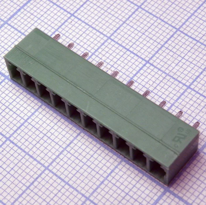 15EDGVC-3.81-10P-14-00A(H) - Разъемный клеммный блок на плату, 10 контактов. Серия 15EDGVC-3.81