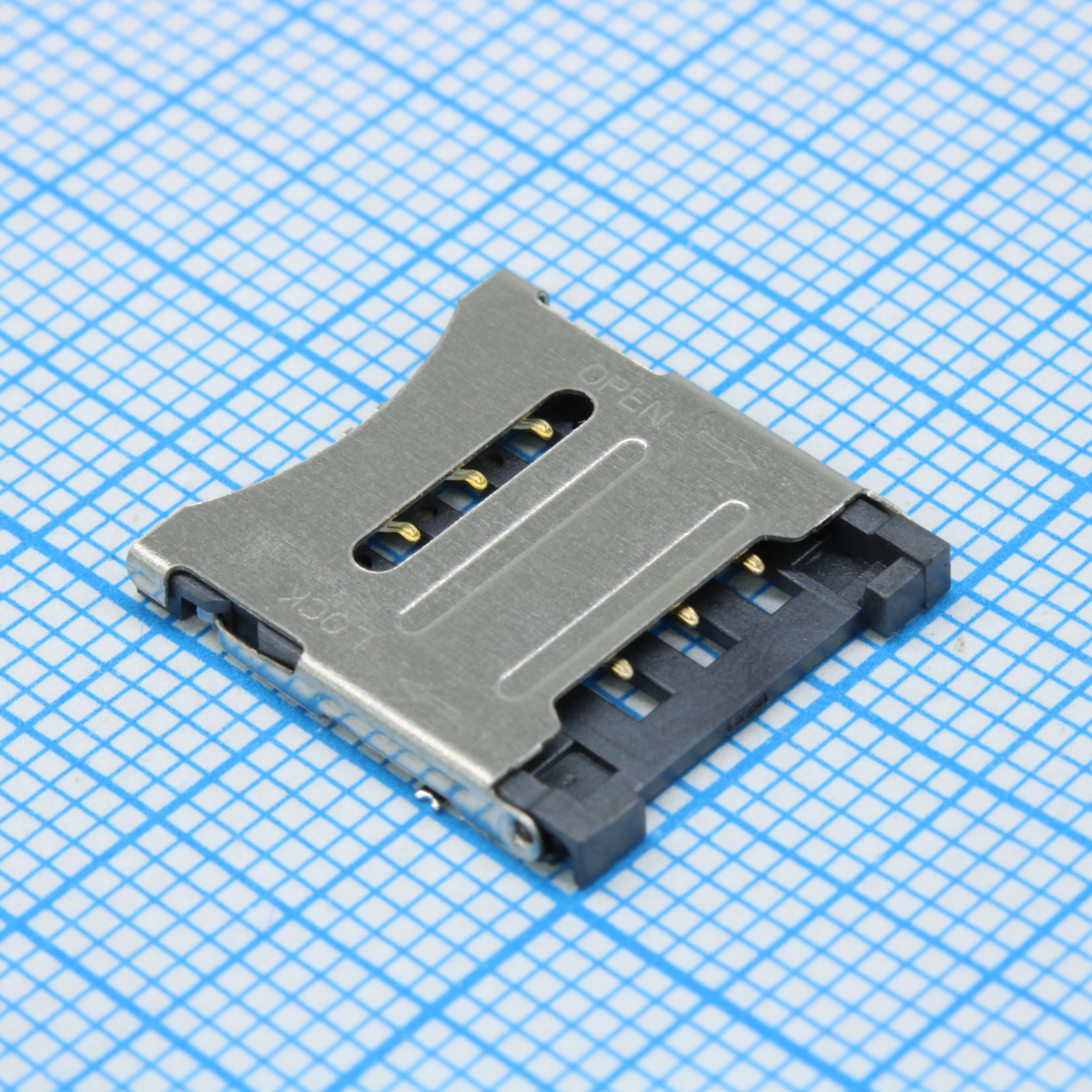 DS1138-18-06SS0BSR - Держатель micro SIM карты 6 контактов (SMT) на плату