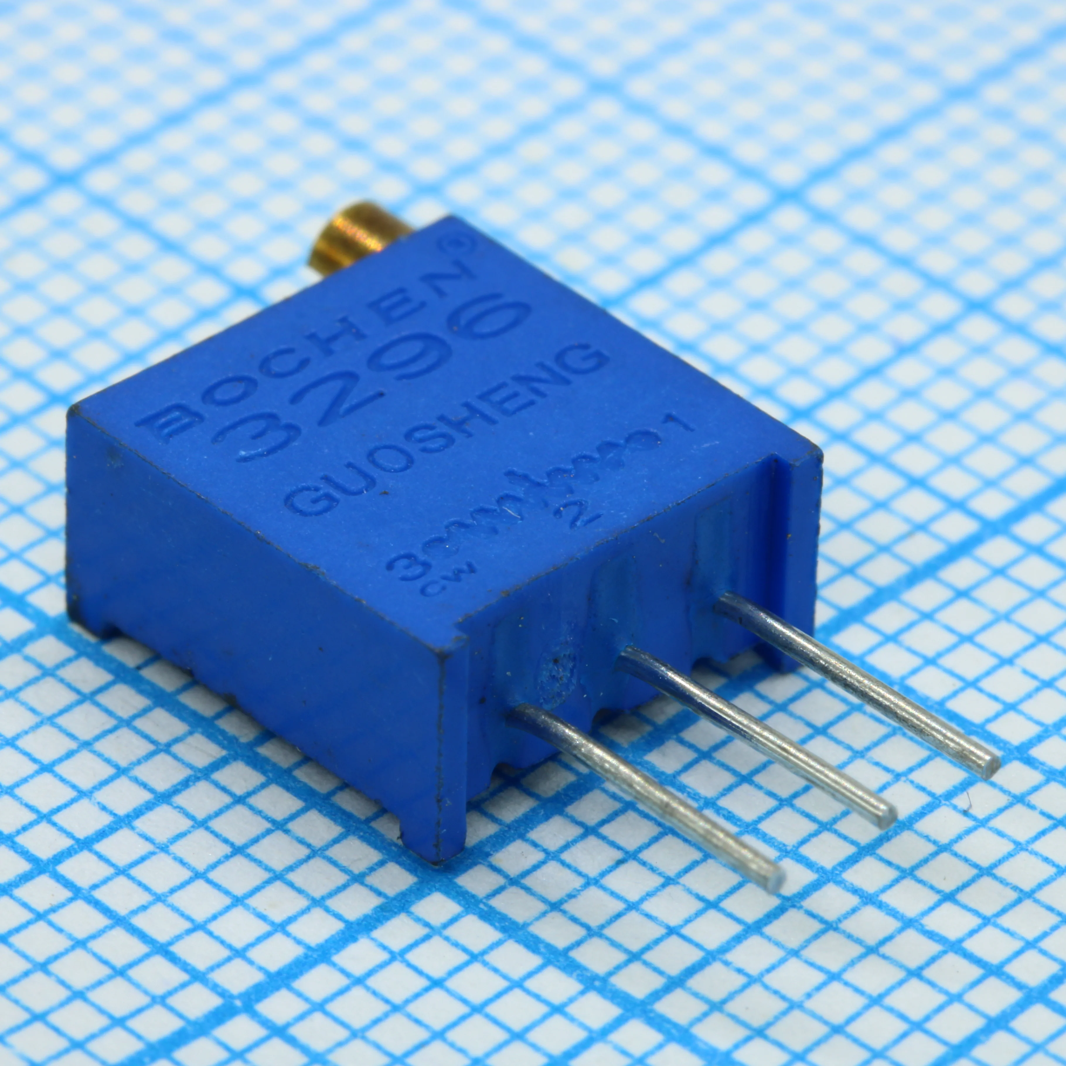 3296W-1-500 - Потенциометр многооборотный керметный 50 Ом 0.5Вт PC PIN
