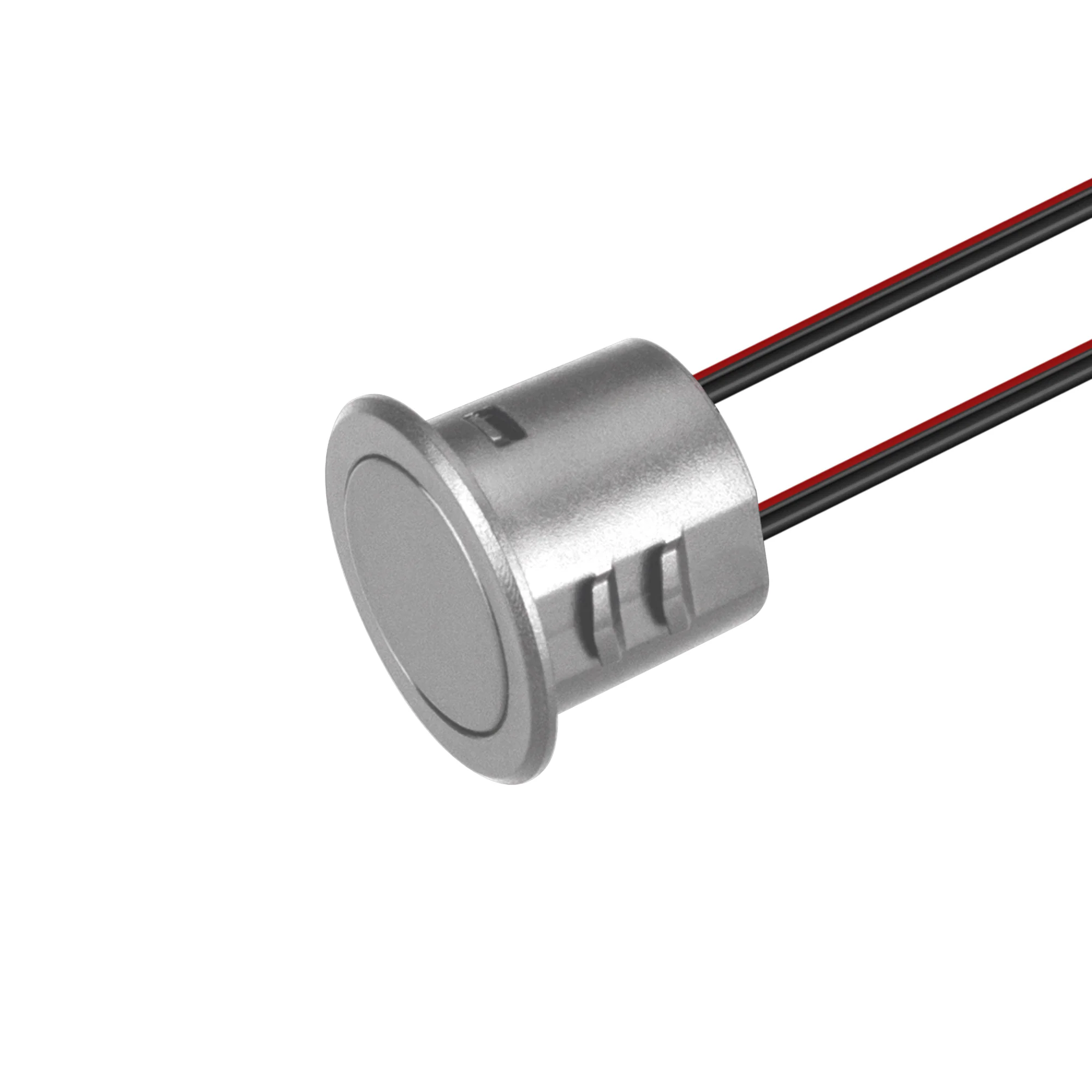 Диммер SR-NAVE-RECESSED-R18-SL (12-24V, 48-96W, M-FC) 046131 - Питание/рабочее напряжение DC 12-24 В, максимальный ток 4 А на канал, 1 канал, максимальная мощность 48-96 Вт. реагирует на прикосновение к кнопке, короткое нажатие - вкл/выкл, долгое нажатие 