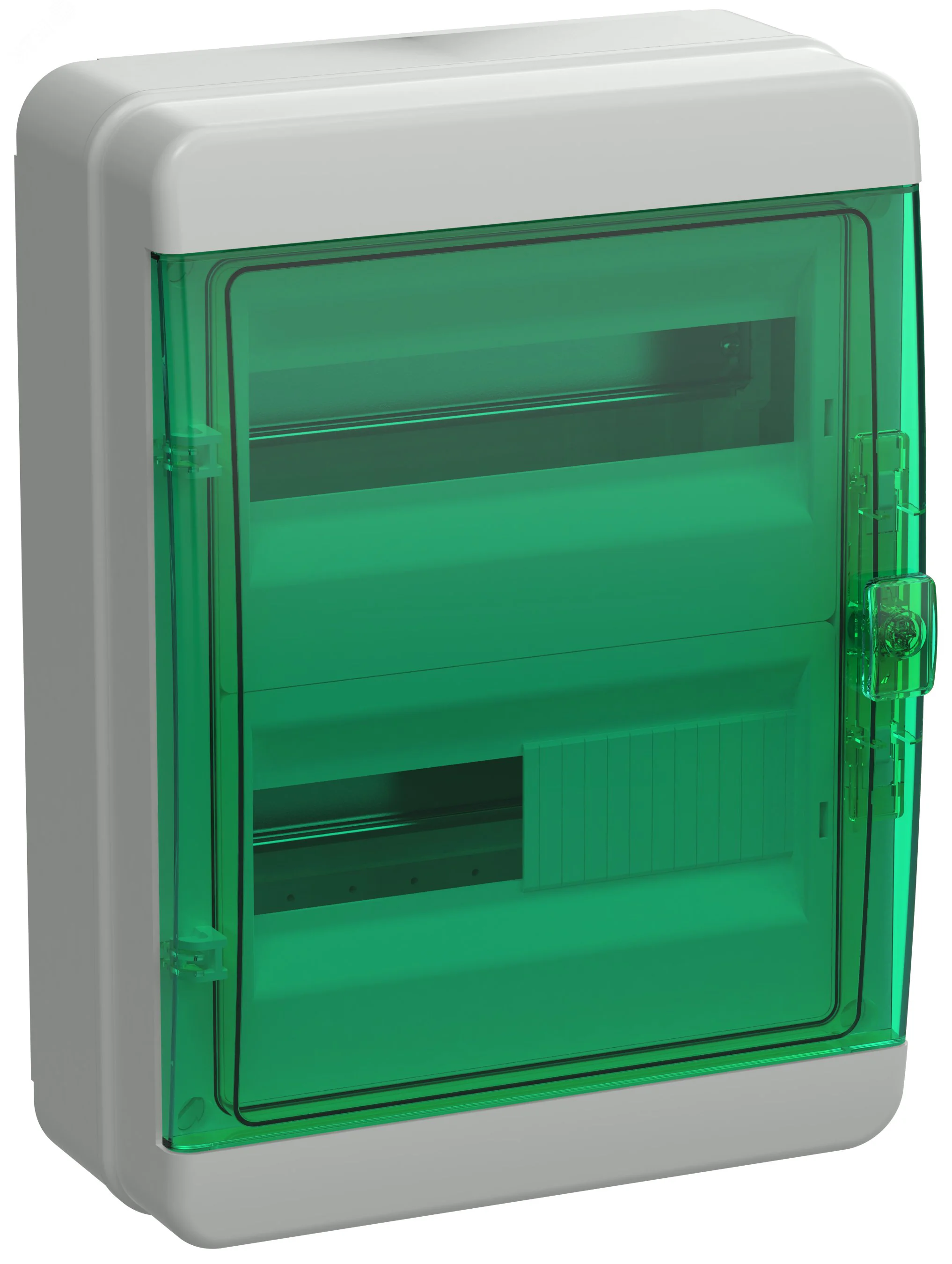 Корпус пластиковый КМПн-24 IP65 зел. прозр. дверь TEKFOR TF5-KP72-N-24-65-K03-K06