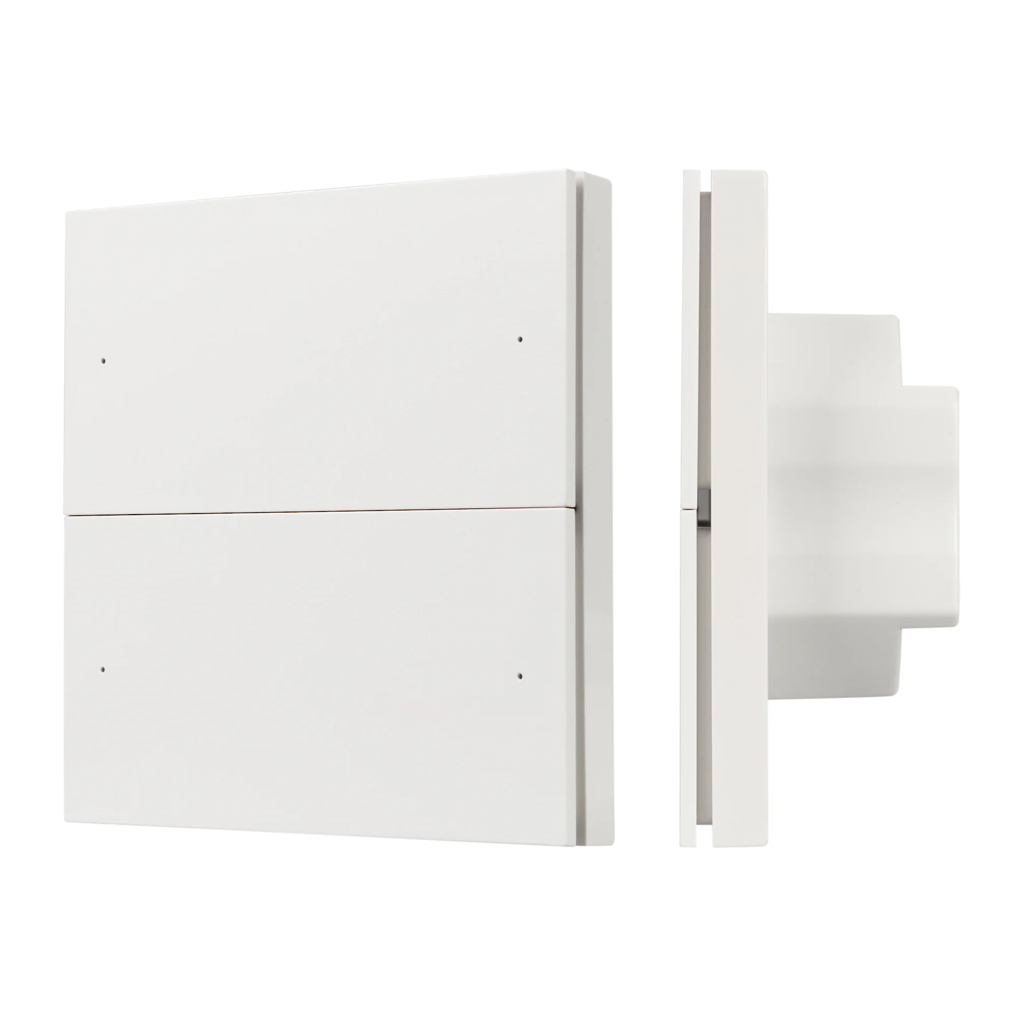 INTELLIGENT ARLIGHT Кнопочная панель SMART-DMX512-801-22-4G-4SC-DIM-IN White (230V, 2.4G) 037333 - Настенная встраиваемая кнопочная панель 2.4 ГГц, цвет белый. Материал - пластик. Для управления одноцветными источниками света (ШИМ) с помощью кнопок, 4 зон