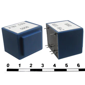 ТПК-2 (ТПГ-2) 2X9V    (АНАЛОГ) - Трансформатор питания 2.5ВА  230В 2х9В/2х140мА (EI 30/17) 30мм
