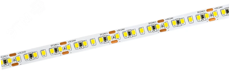 Лента светодиодная 5м SMD2835 168LED/м 14Вт/м IP20 ширина 10мм 24В холодный белый IEK LSR6-2-168-20-1-05