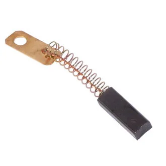 BRUSH-22  CU-C - Щетка медно-графитовая вогнутая для электродвигателя, 5х7х20, медный провод на пружине, клемма плоская латунь