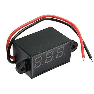 3.5-30VDC GREEN (27X15MM) - Вольтметр DC 3,5-30В LED 3-х разрядный зеленый