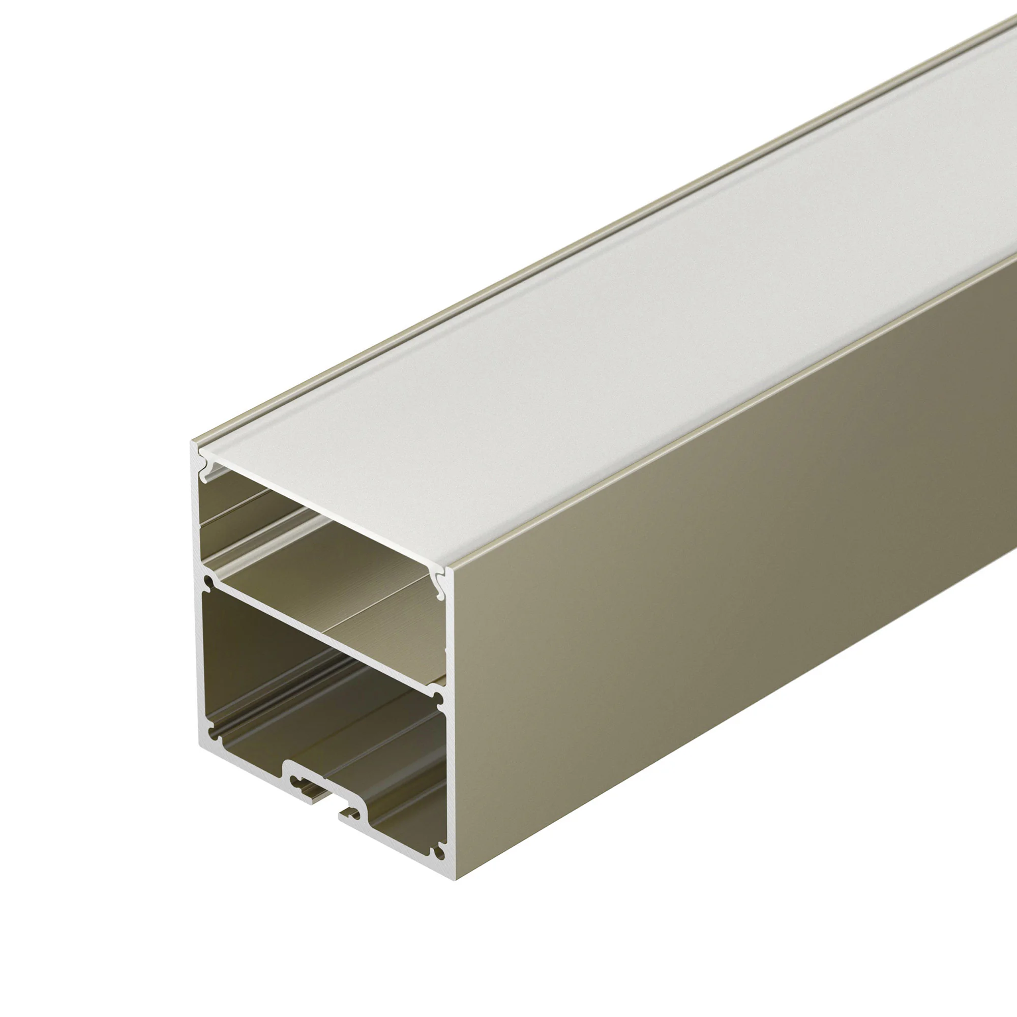 Профиль SL-LINE-5050-LW-2000 ANOD OLIVE GREY 038434 - Алюминиевый анодированный профиль для светодиодных лент и линеек. Цвет - оливковый серый. Габаритные размеры (LхWхH): 2000x50x50 мм. Ширина площадки для ленты 39,5 мм. Отсек для БП 44х21 мм. Экраны, за