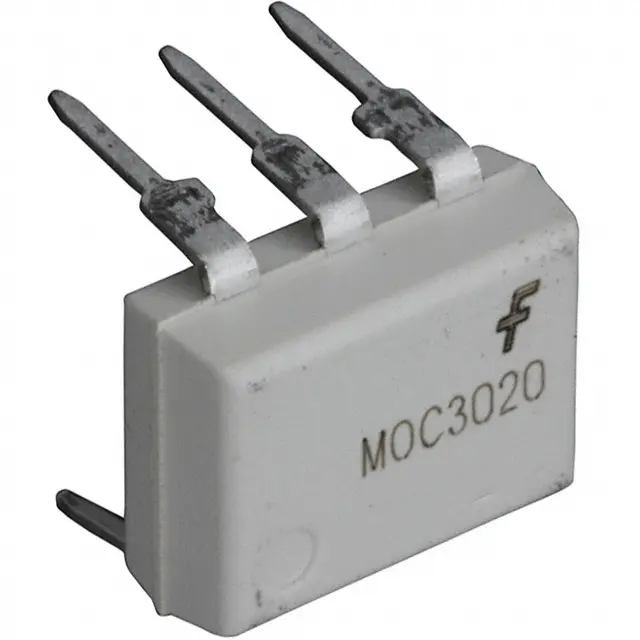 MOC3020M - Оптопара симисторная одноканальная изоляция 4.17кВ напряжение 400В 0.030A 0.33Вт -40...+85°С