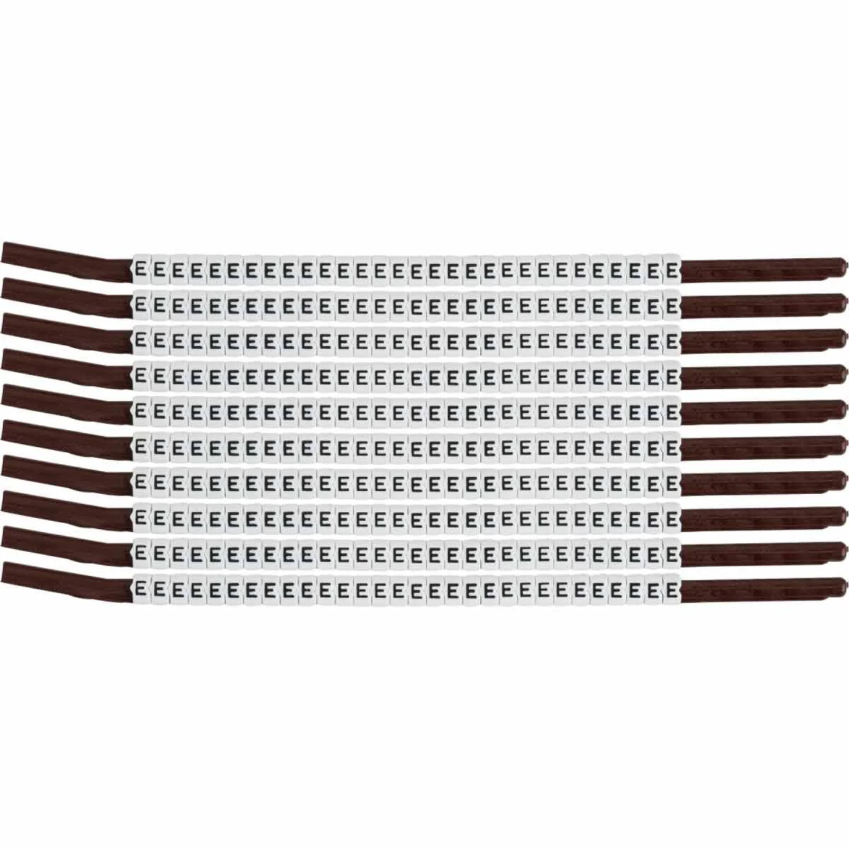 brd133914 - SCN-15-E клипсы белые, 300шт/упак, для провода 3,8-4,6мм диаметра, легенда E