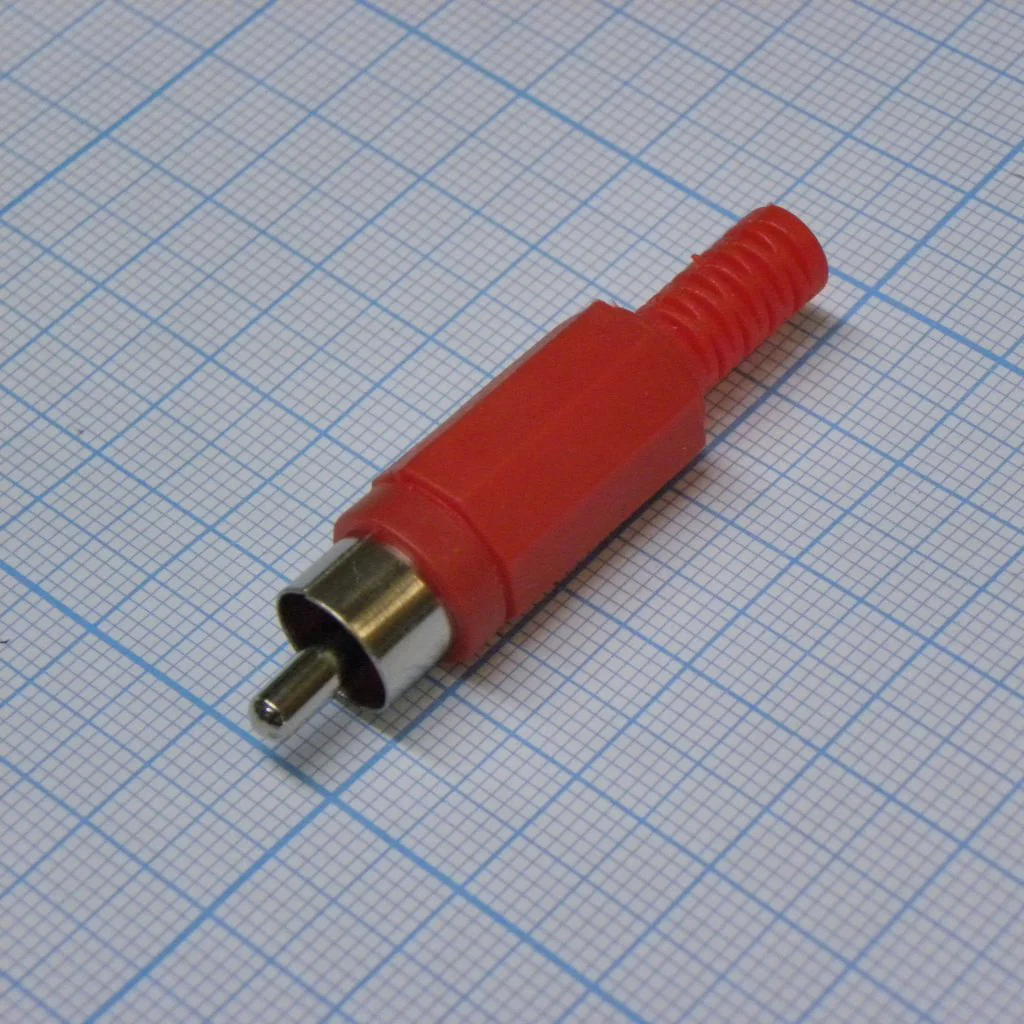 RCA 4004 R(4005) - RCA штекер кабельный, разъем типа "тюльпан"