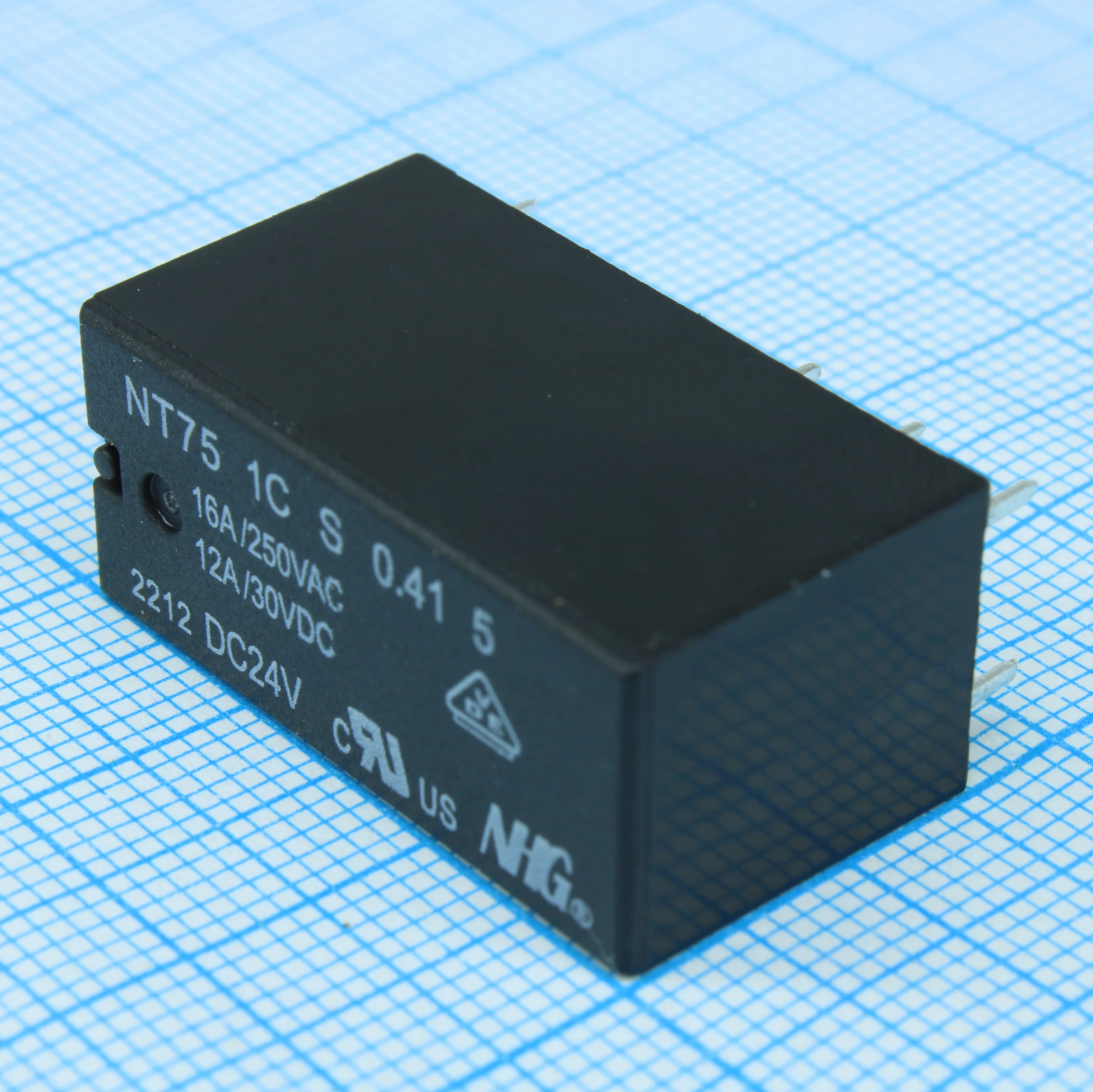 NT75-1-C-Z-16-DC12V-0.41-5.0 - Силовое реле 16А одна группа на переключение катушка 12В 0.41Вт