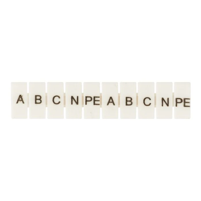 Маркеры для JXB-ST 6 с символами A, B, C, N, PE (10 штук) PROxima zb-st-6-A-PE