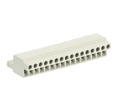 Розетка Wiecon 8113 B / 16 TOP - Розеточный разъем, на кабель, прямой, шаг 5,00 мм, 16 полюсов, номинальное сечение: 2,5 мм кв., винтовая фиксация провода, 400V, 12А, с маркировкой, цвет: серый, серия 8113 B TOP