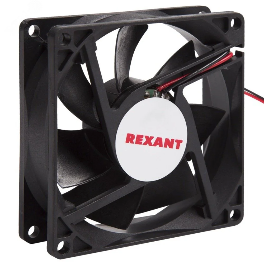 RX 8025MS 24VDC - Вентилятор 24В 80х80х25 S 2600 об/мин., 55.9м3/час, 30дБ, подшипник скольжения, тип вывода - провод