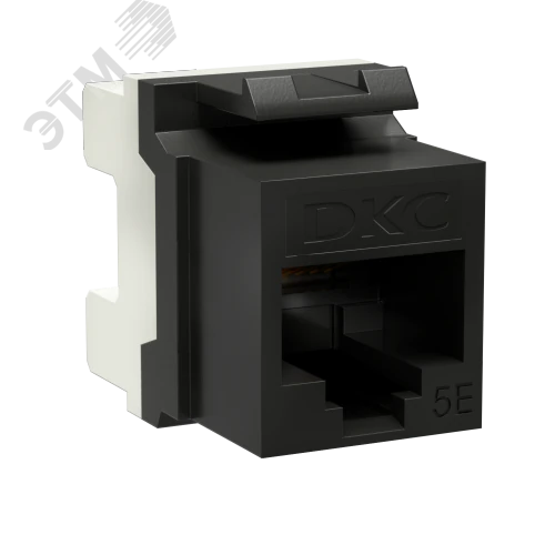 Модуль Keystone RJ45 CAT5E неэкранированный(UTP), 180 градусов, черный(форм-фактор A10) RNK5EU180BK
