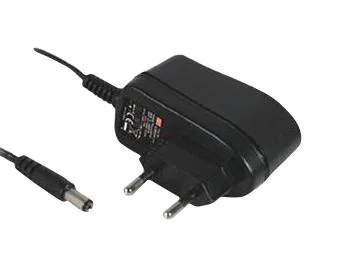 GSM06E07-P1J - AC-DC, 6Вт, сетевой адаптер, выход 7.5В/0.8А, вход 85...264В AC, 47...63 Гц, 32x66x42.5мм, 0...+50°C, для медицинского применения