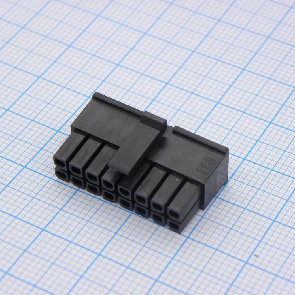 430251600 - Корпус разъема, двухрядный, Серия Micro-Fit 3.0, Гнездо, 16 вывод(-ов), 3 мм