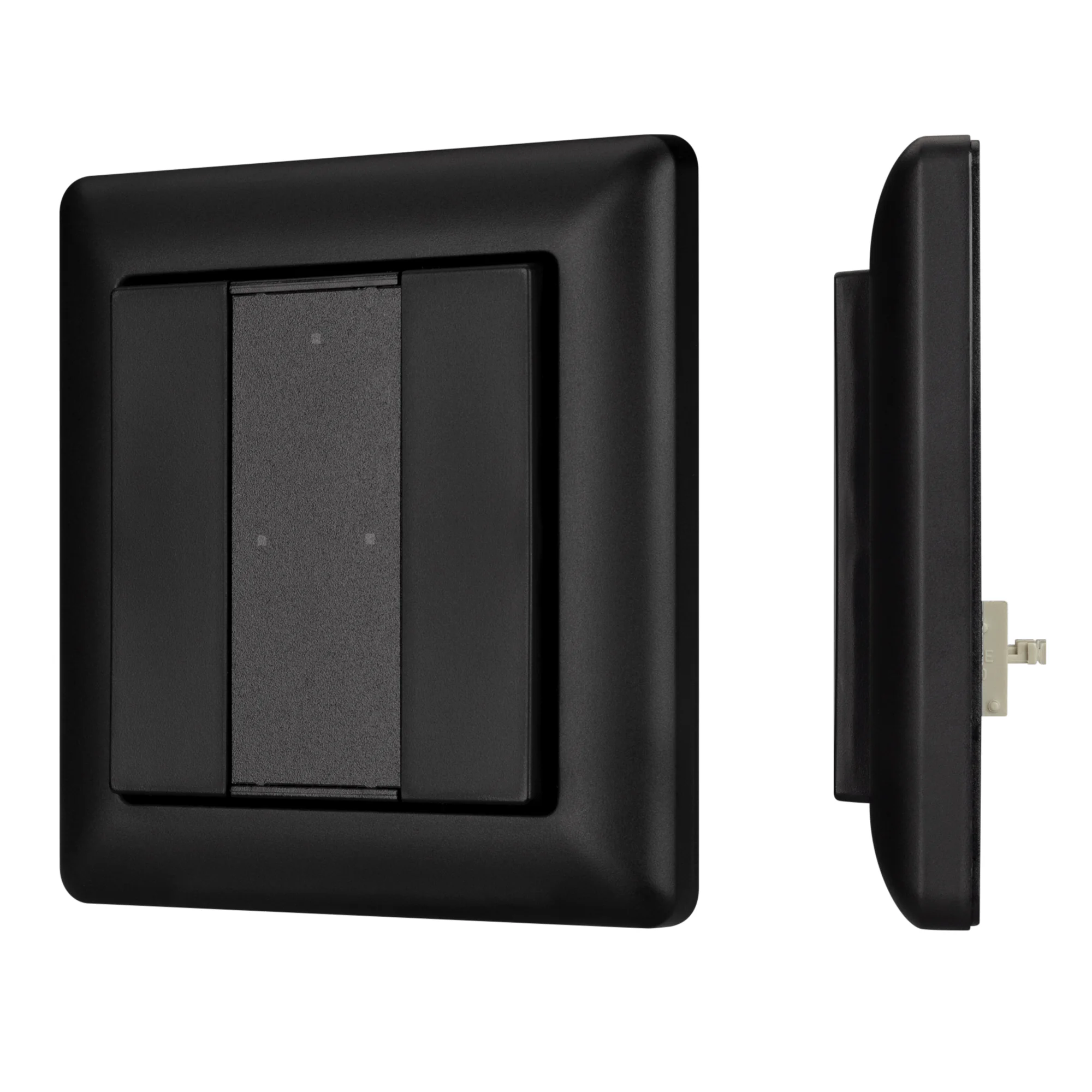 INTELLIGENT ARLIGHT Панель DALI-223-2K-D2-IN-BLACK (BUS, Free purpose) 032504 - Встраиваемая кнопочная черная пластиковая панель для работы по протоколу DALI-2. 2 кнопки свободного функционала. Назначение кнопок задается в мастер-контроллере серии DALI-LO