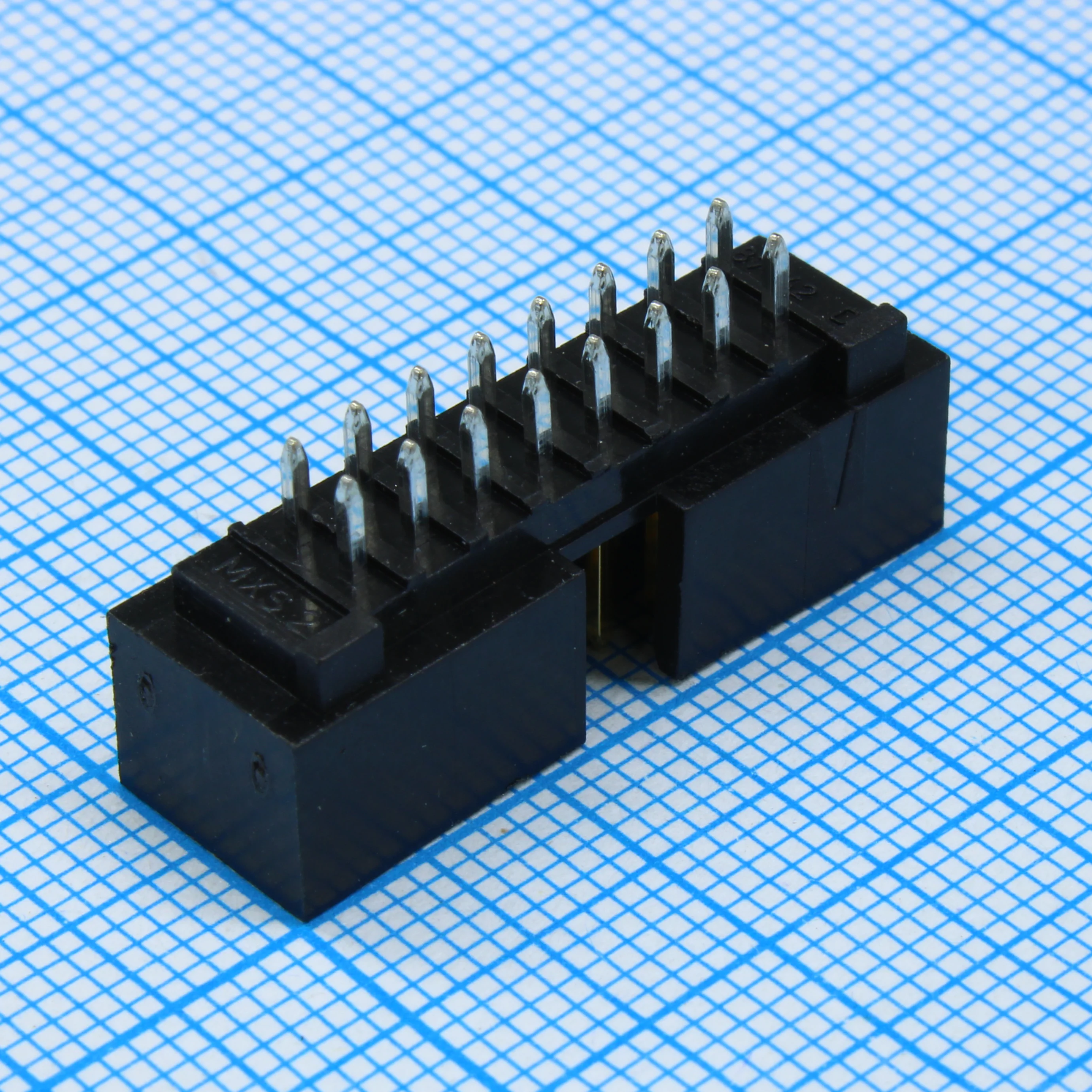 702461621 - IDC разъем, вилка на плату прямая двухрядная 16pin(2x8)., шаг 2.54мм