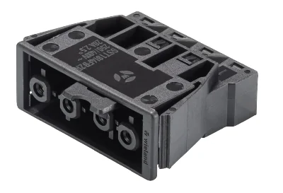 Разъем GESIS GST18i4F B2 R V SW - Розеточный разъем в панель, 4 полюса, пружинная фиксация, толщина панели 0,5-1,5 мм номинальное напряжение: 250/400V, номинальный ток: 20A, цвет: черный, серия gesis GST18i4