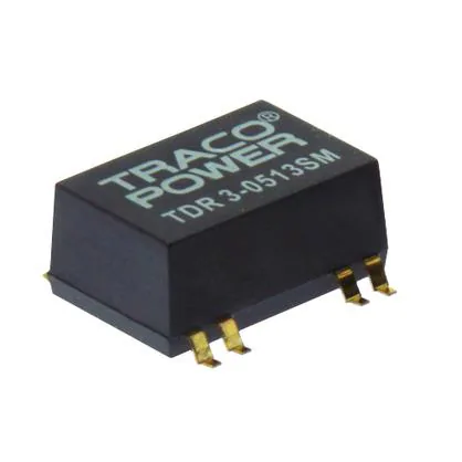 TDR 3-0523SM - Преобразователь DC/DC на печатную плату вход 5В двуполярный выход ±15В 0.1A/-0.1A 3Вт 7-Pin SMD туба