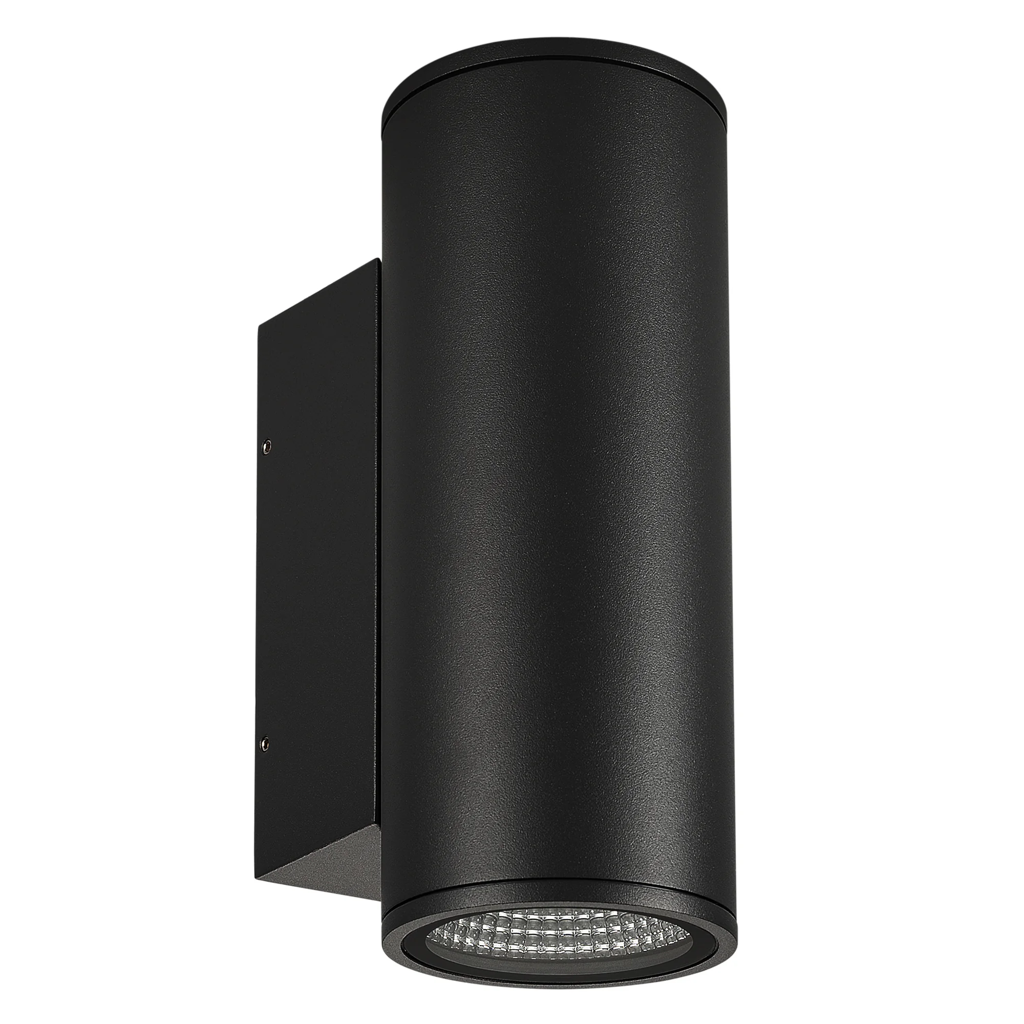 Светильник LGD-FORMA-WALL-TWIN-R90-2x12W Day4000 (BK, 44 deg, 230V) 037251 - Накладной настенный светильник 2x12Вт, чёрный алюминиевый корпус, оптическое закаленное стекло. Цвет ДНЕВНОЙ 4000K, св.поток 1720лм, CRI(Ra)>80, угол 44°, свет вверх-вниз. Размер