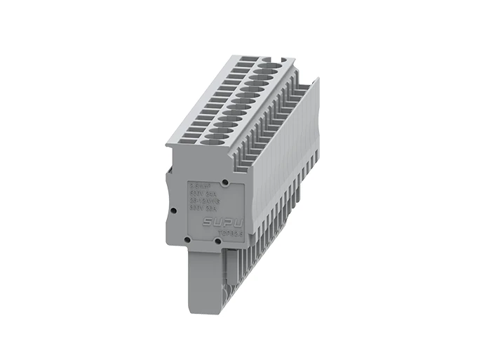Разъем штекерный TCPB2.5-6-GY - Разъем штекерный с пружинным зажимом, для клемм TCD1.5-2-1…, TCD2.5-2-1… 6 полюсов, цвет: серый