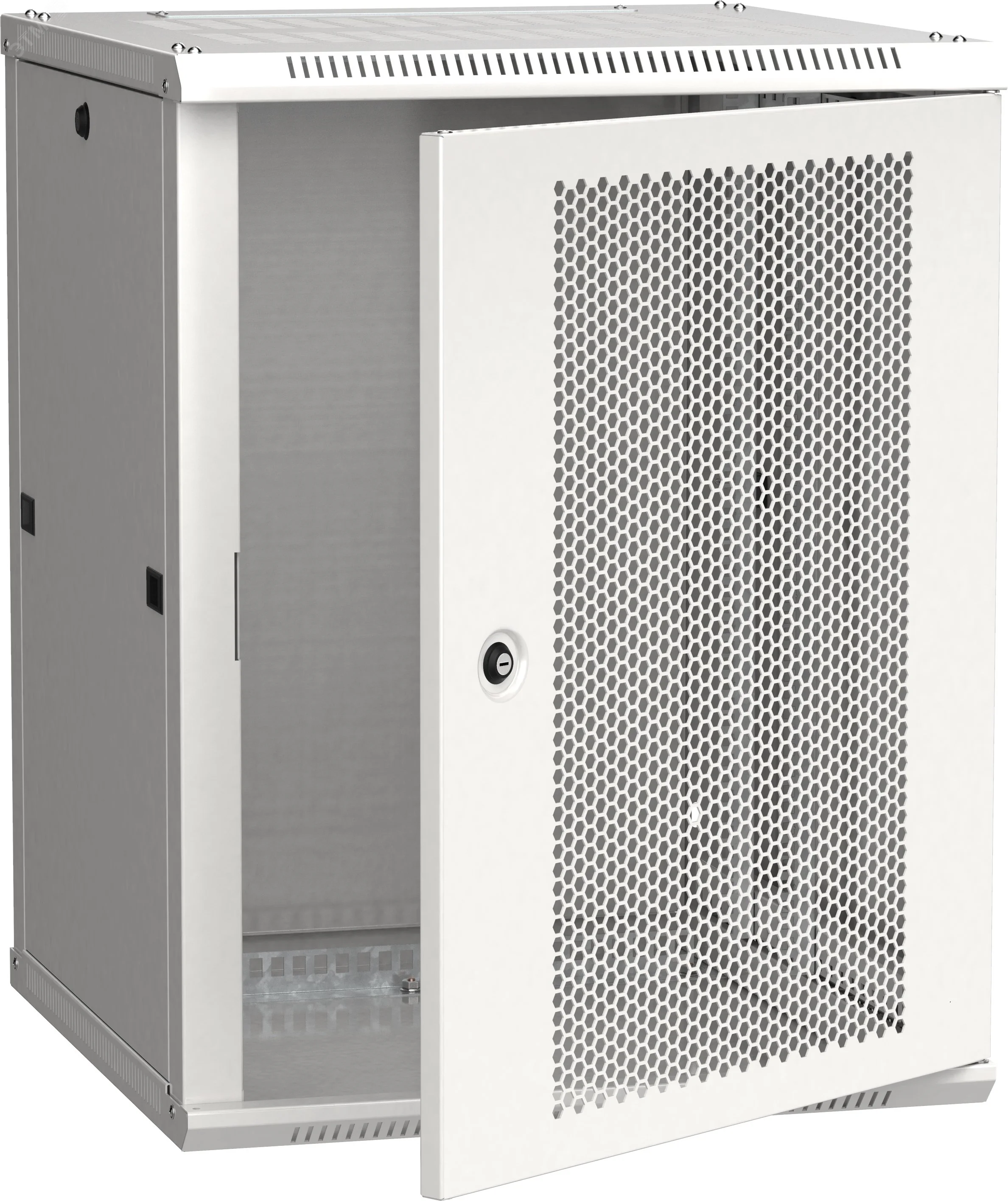 Шкаф LINEA W 12U 600x600 мм дверь перфорированная RAL7035 LWR3-12U66-PF