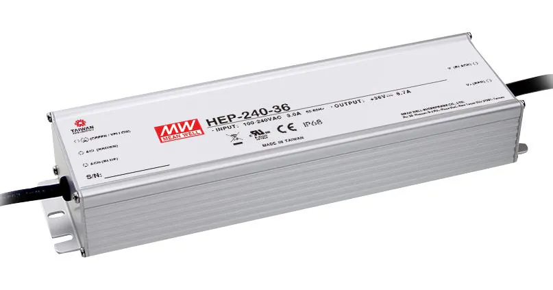 HEP-240-15A - Импульсный источник питания класс защиты IP65 240Вт 15В/15A
