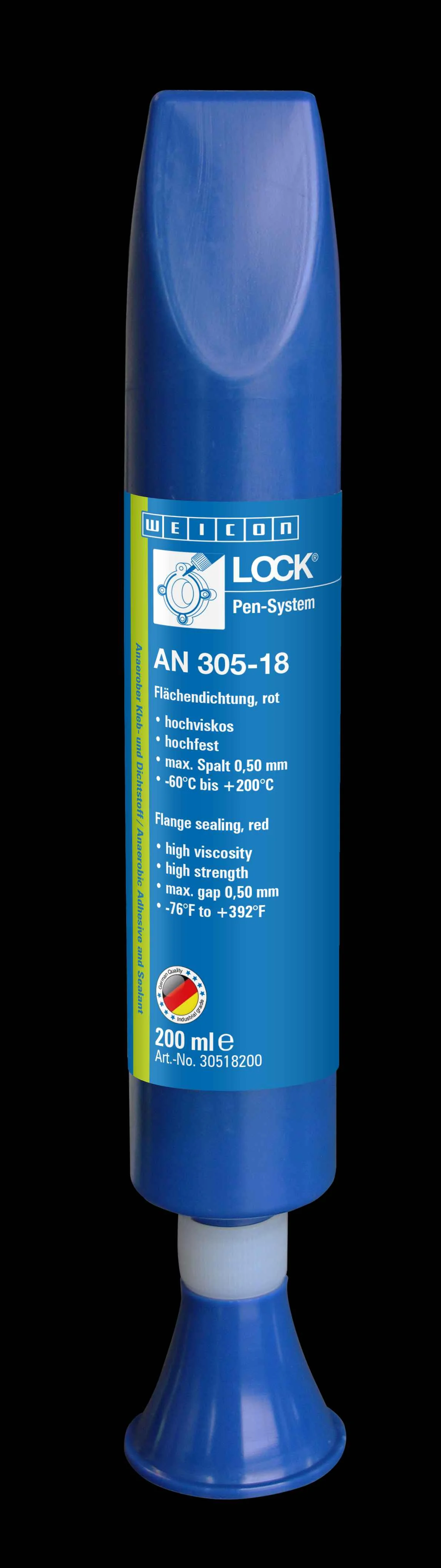 wcn30518200 - 10019999 WEICONLOCK AN 305-18 Уплотнитель фланцев (200 мл) высокая вязкость, высокая сила, макс. зазор 0,50 м