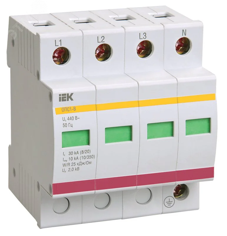Ограничитель перенапряжения ОПС1-B 4P MOP20-4-B