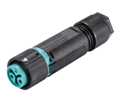 Разъем RST16I3/2S B1 ZT4S A TB - Розеточный разъем на кабель диам. 5-9,5 мм, IP68(69k), 2 полюса, цвет: бирюзовый, номинальные характеристики: 250V/400V 16A, серия gesis RST MINI